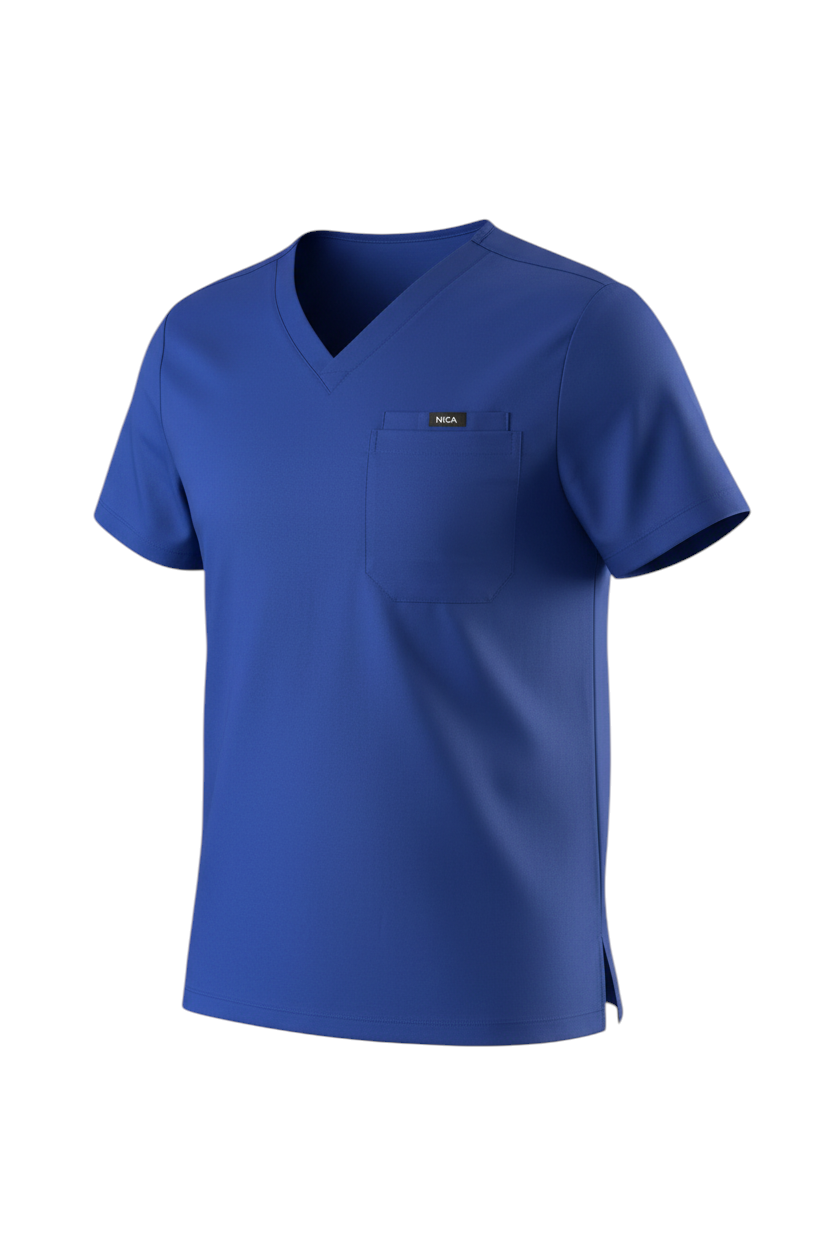 Ensemble de Sarraus Chirurgicaux Bleu Foncé Style Classique