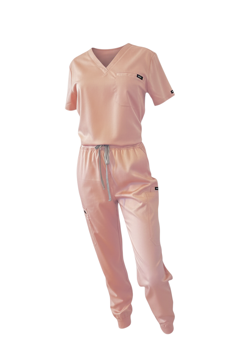 Pantalon Médical Jogger Rose Pâle