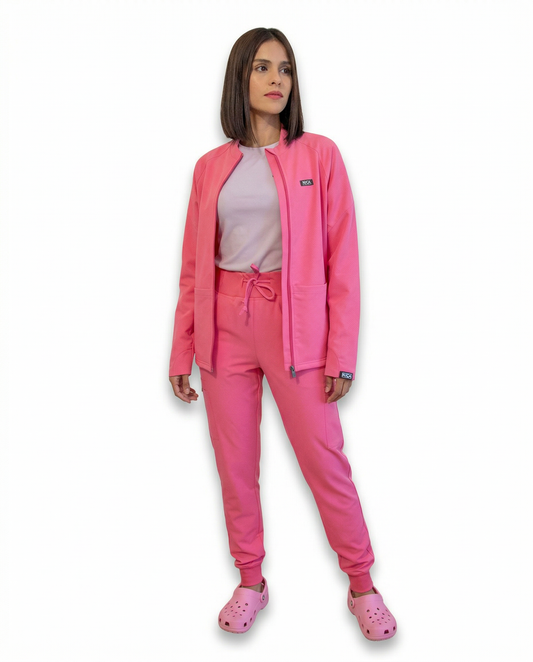 Ensemble Médical Rose Bonbon